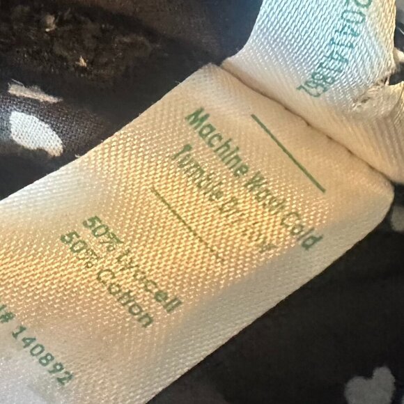 Marine Layer Grey Floral Print Long Sleeve Shirt Fit & Flare Smocked Size Large - Picture 11 of 12